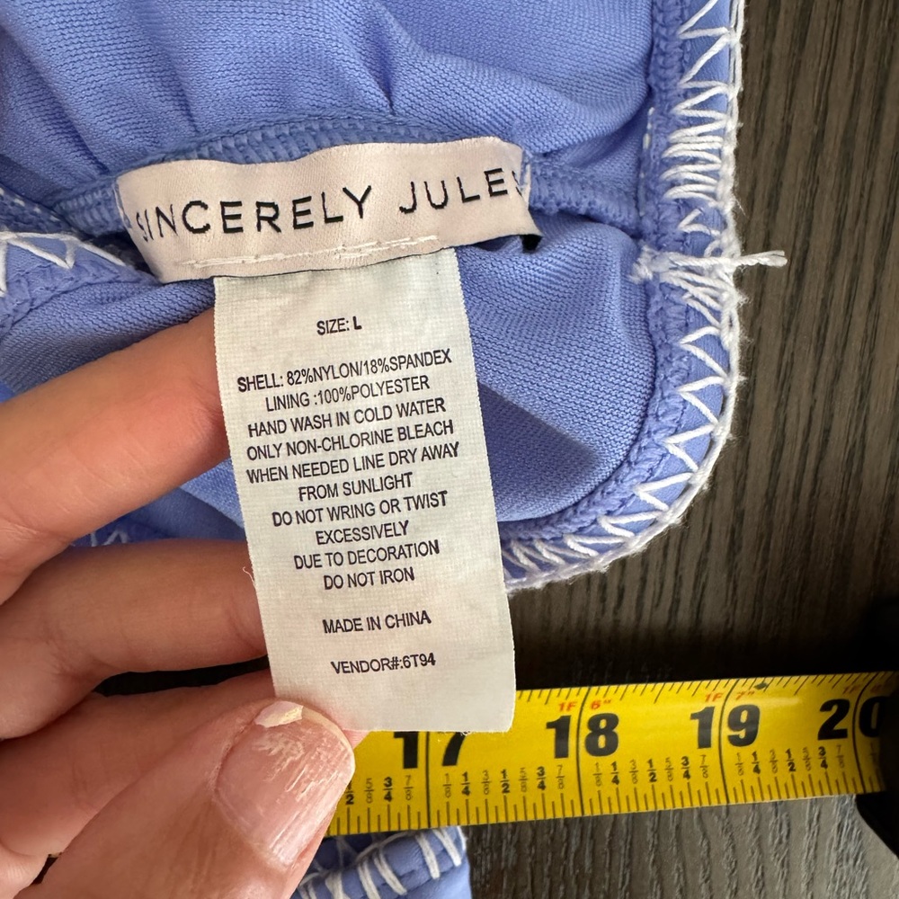 Sincerely Jules Lavender Daisy Embroidered Bikini Set - Picture 5 of 7